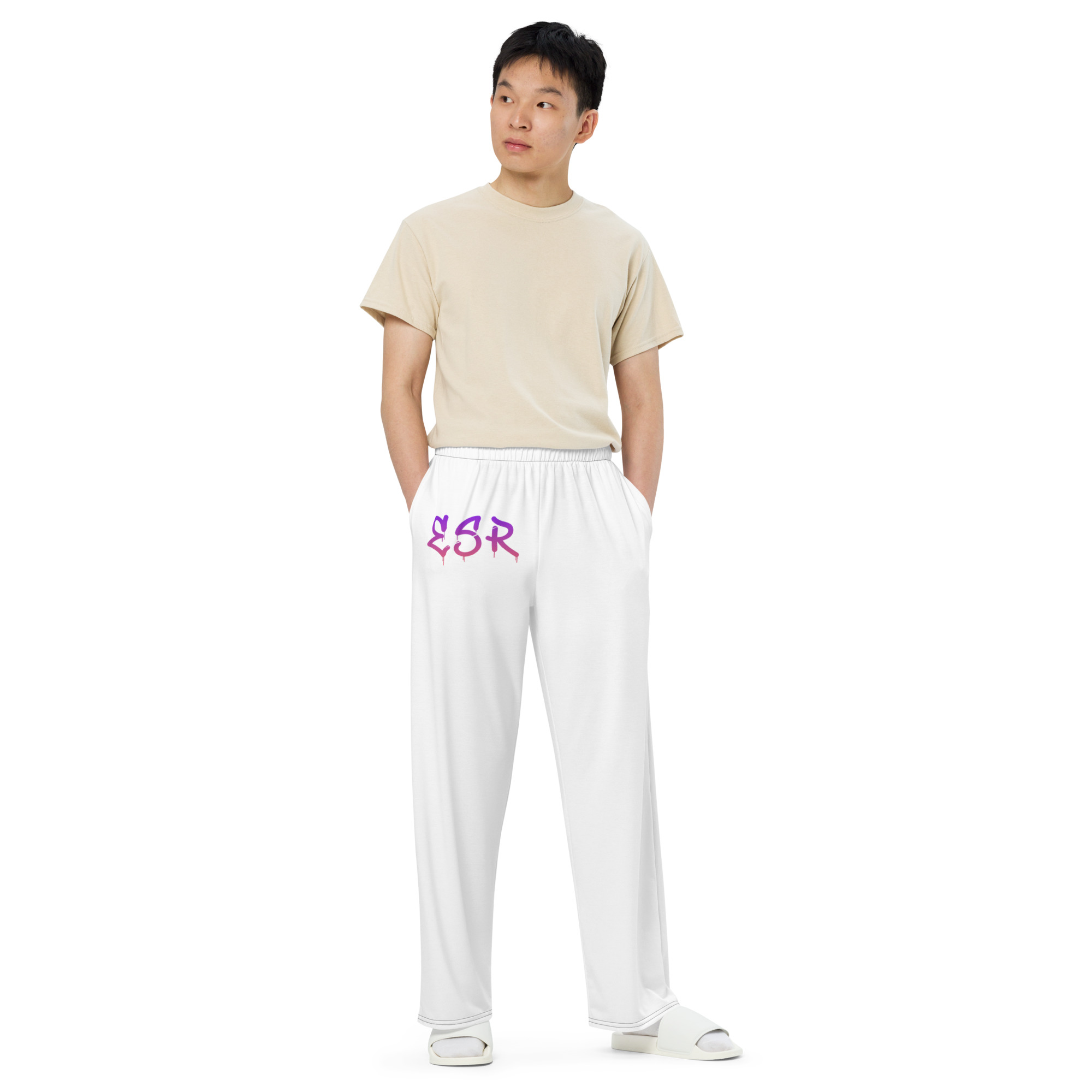 Pantalon large all over unisexe – Image 6