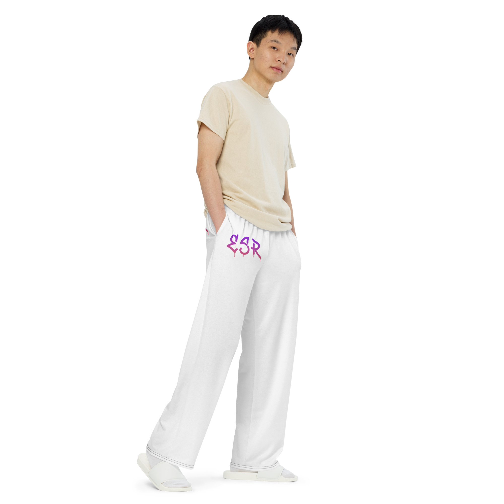 Pantalon large all over unisexe – Image 5